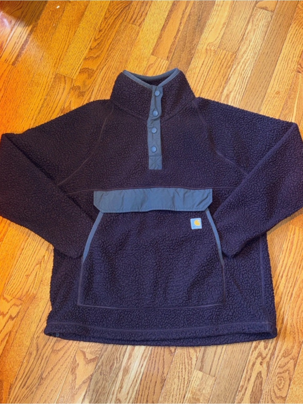Carhartt Women’s LG Burgandy Sherpa Pullover Fleece